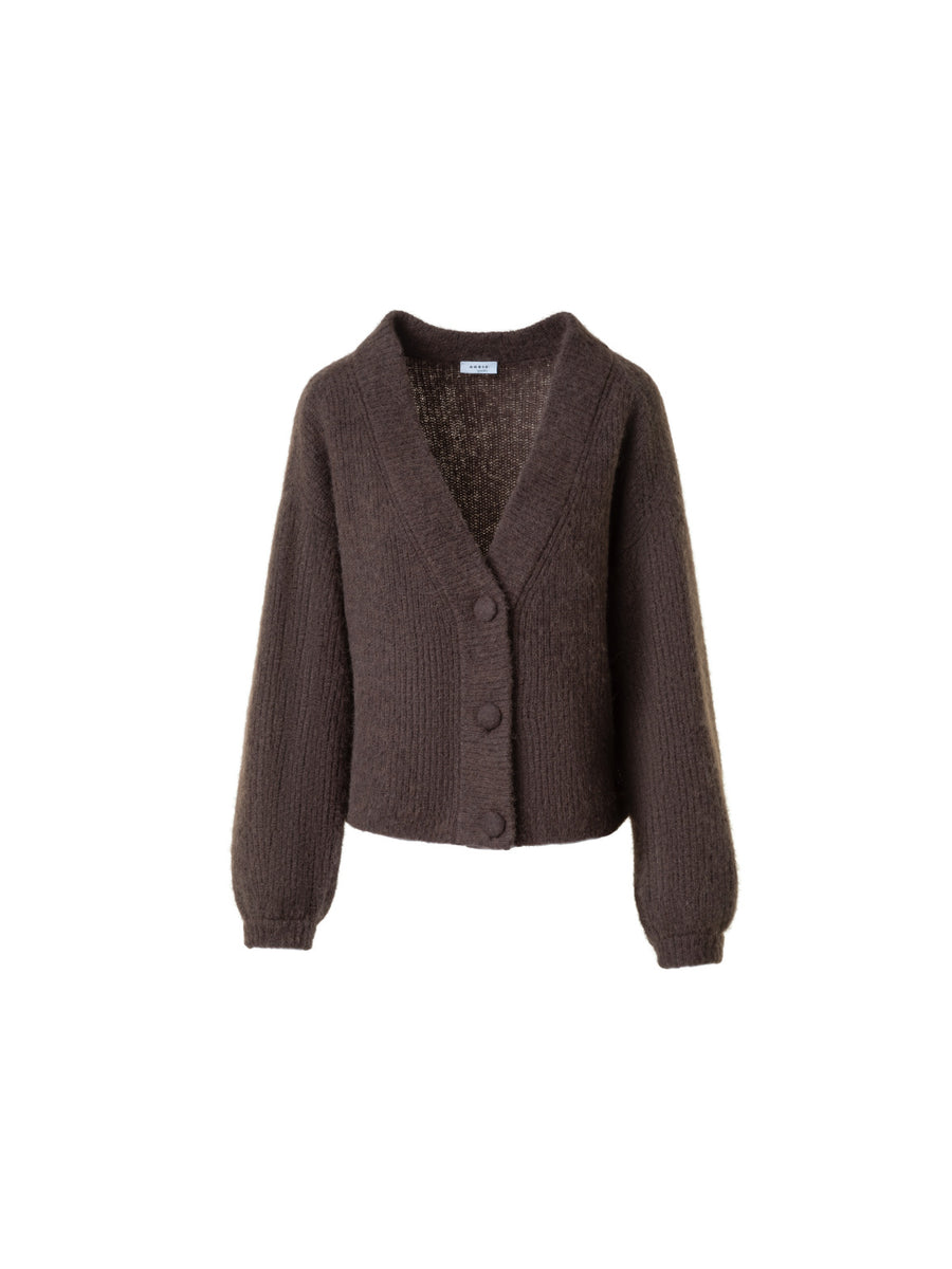 アルパカウールブレンド ・ニットカーディガン