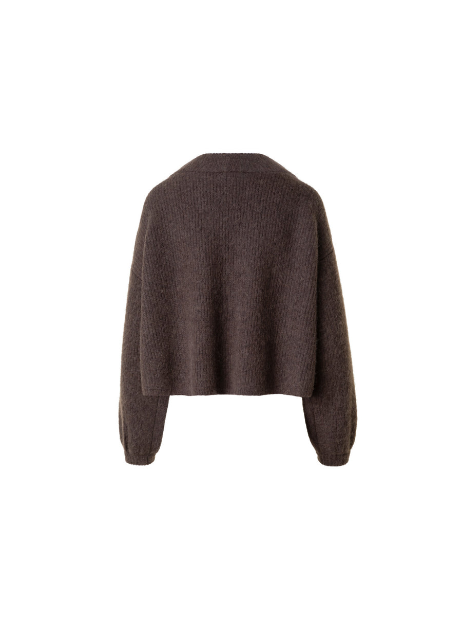 アルパカウールブレンド ・ニットカーディガン