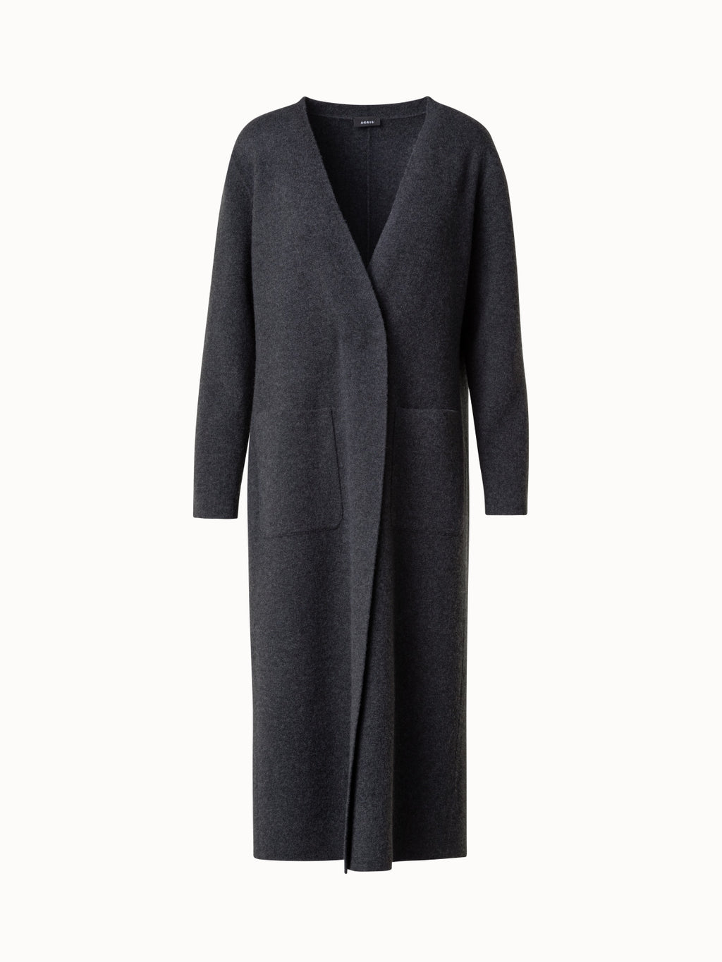 良品 A-K-R-I-S アクリス カシミア100% ロング コート グレー AKRIS アクリス カシミヤ コート - メルカリ