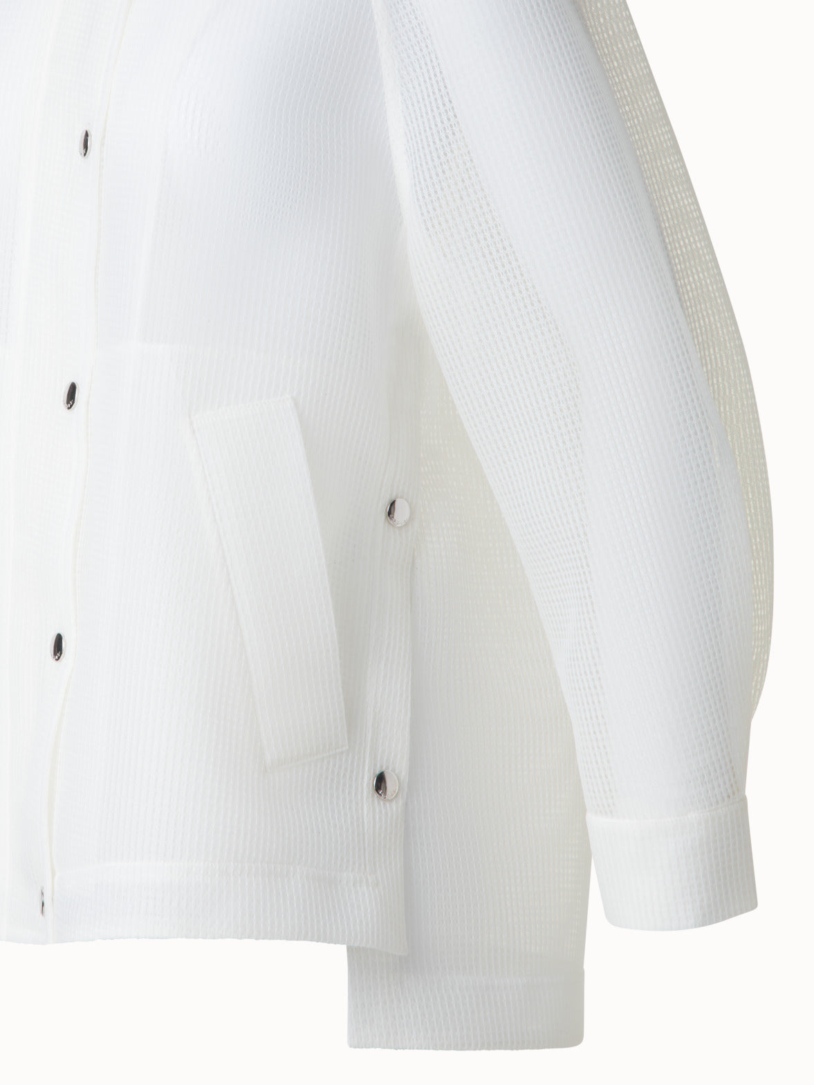 Wasserabweisender und Transparenter Parka - Weiss