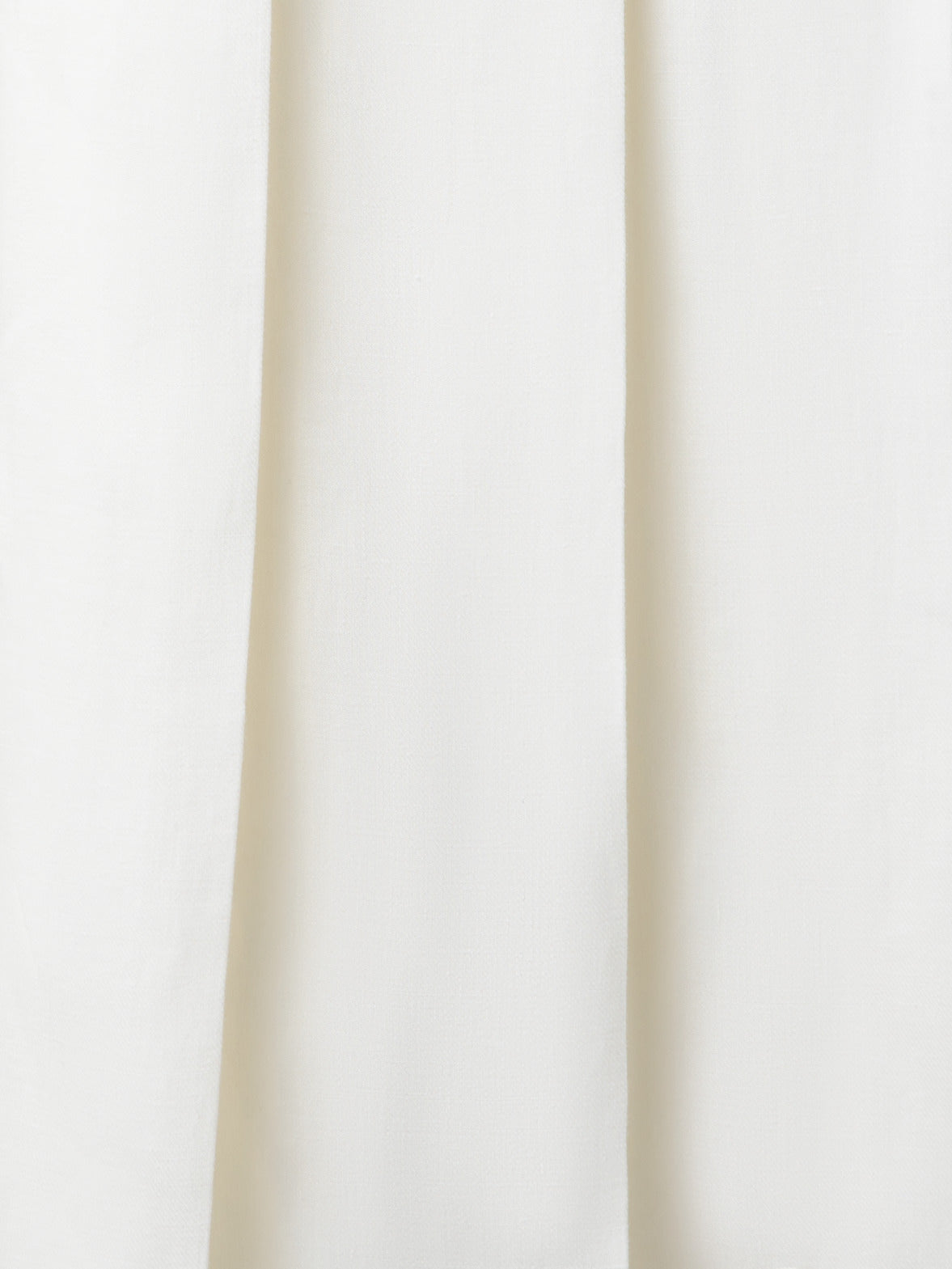Pleated Midi Skirt in Linen Wool Blend - neutral - ecru - white