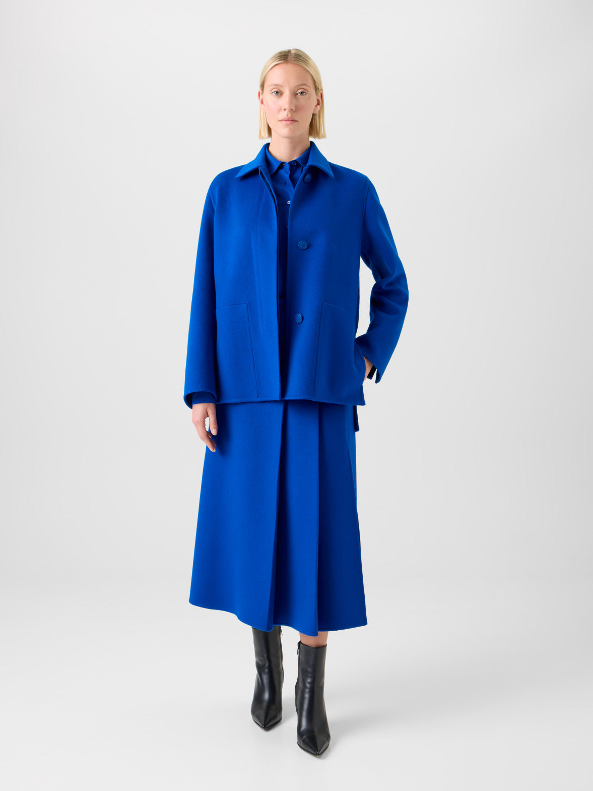 カシミヤダブルフェイス ・ジャケット