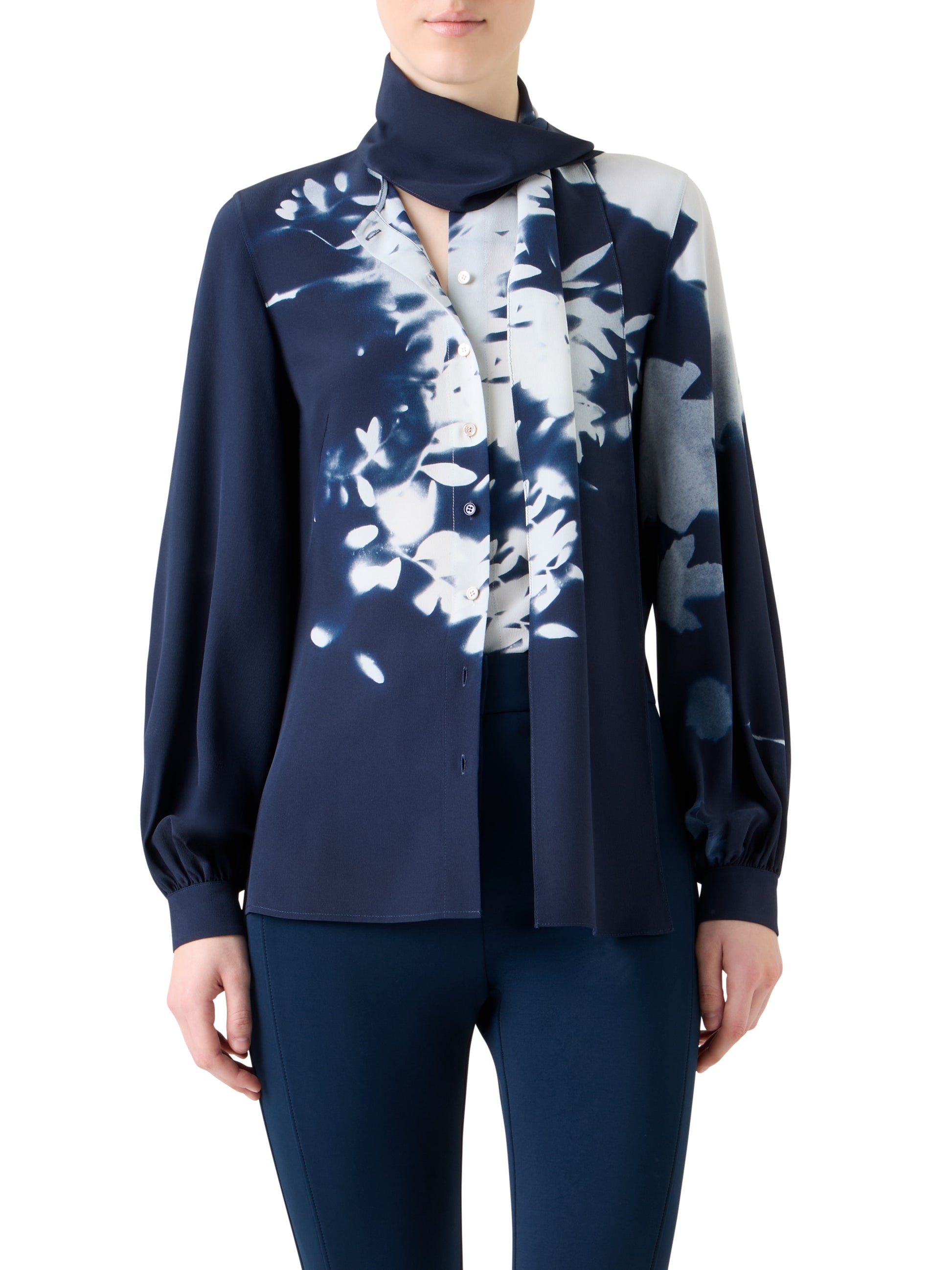 シルククレープ ・ブラウス