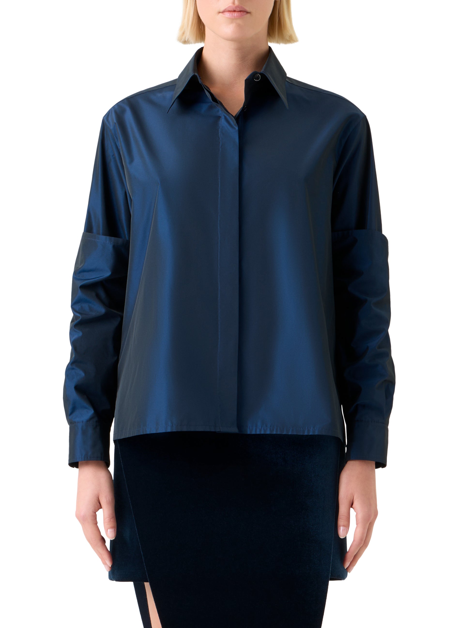 シルクタフタ ・ブラウス