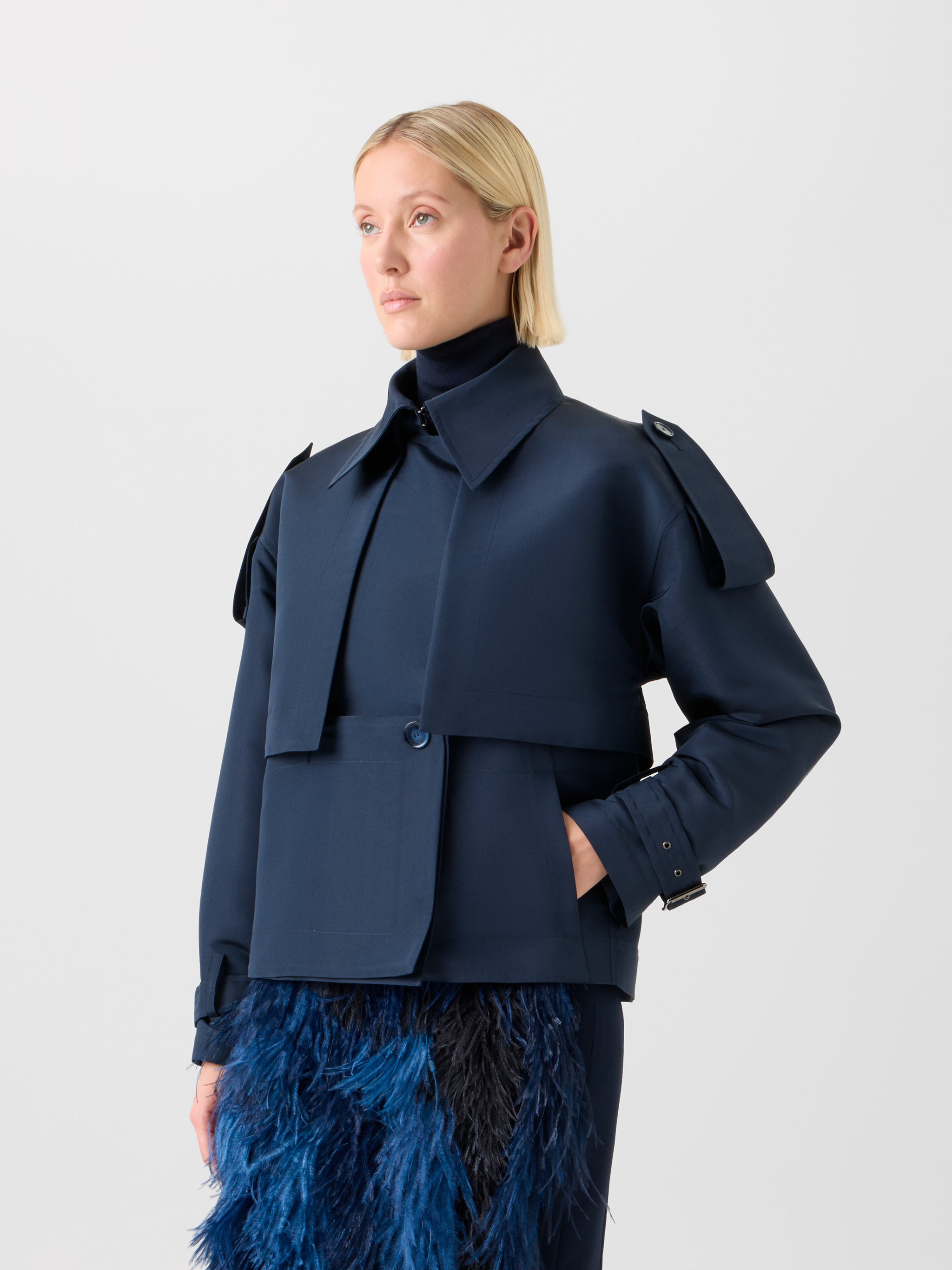 オットマンシルク ・コート“The Duo Trench Coat（デュオ・トレンチ