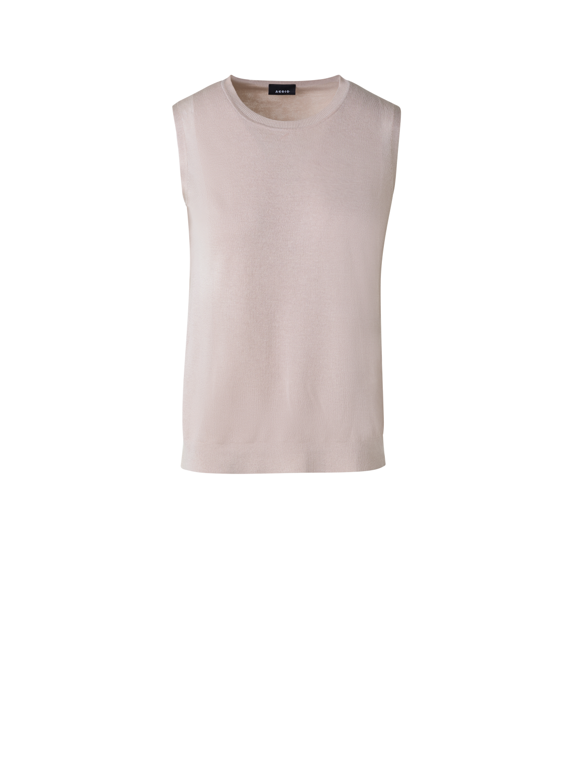 Semi-Sheer Knit Top in Silk Cotton Blend