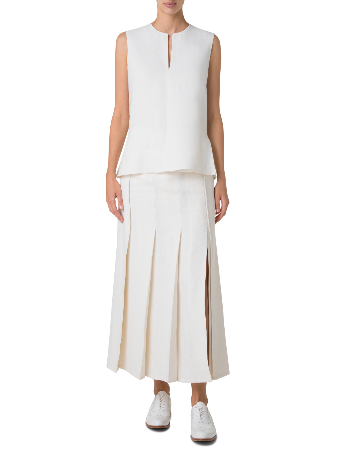 ストーンウォッシュツイストリネンブレンド ・ブラウス