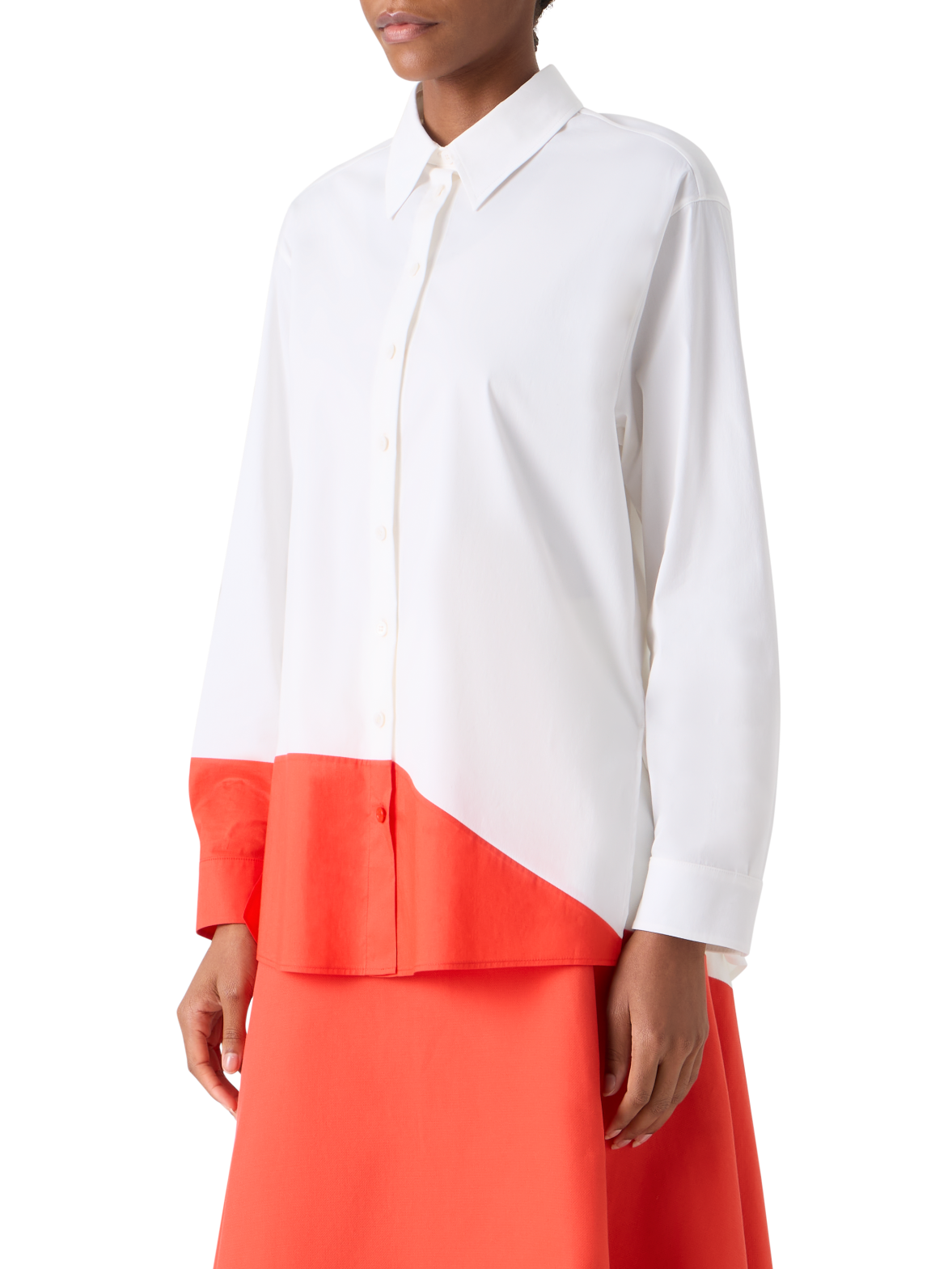 コットンポプリン ・ブラウス