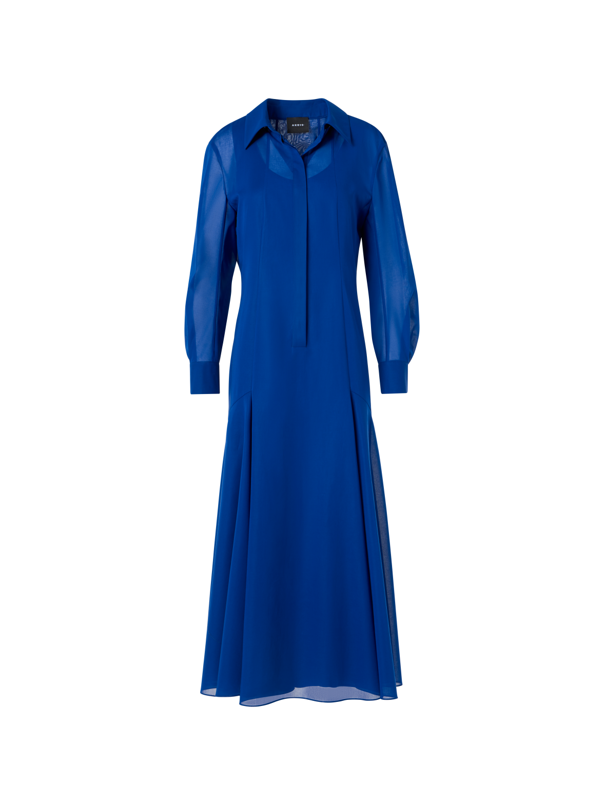 Cotton Voile Midi Dress with Open Back