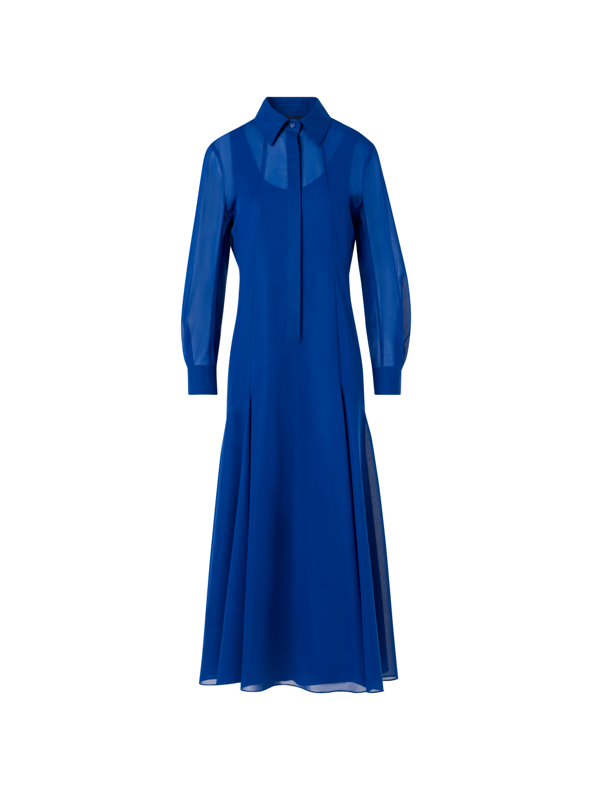 Cotton Voile Midi Dress with Open Back