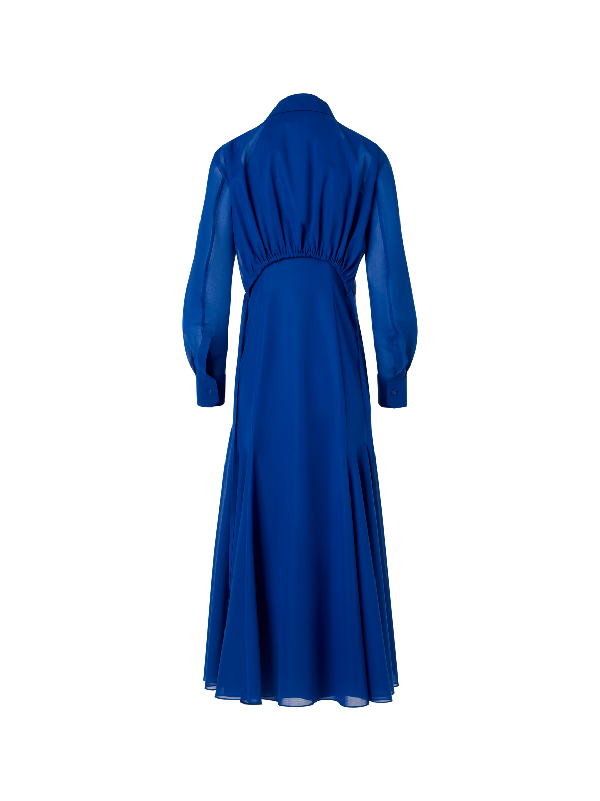 Cotton Voile Midi Dress with Open Back