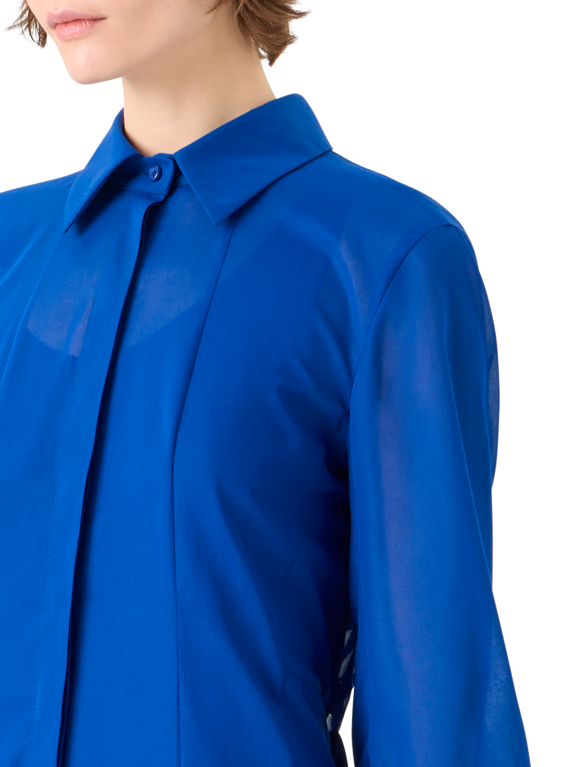 Cotton Voile Midi Dress with Open Back