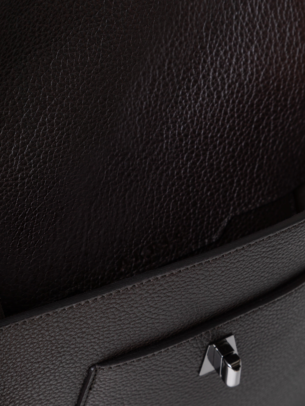 Little Anouk Messenger in Calf Leather - brown