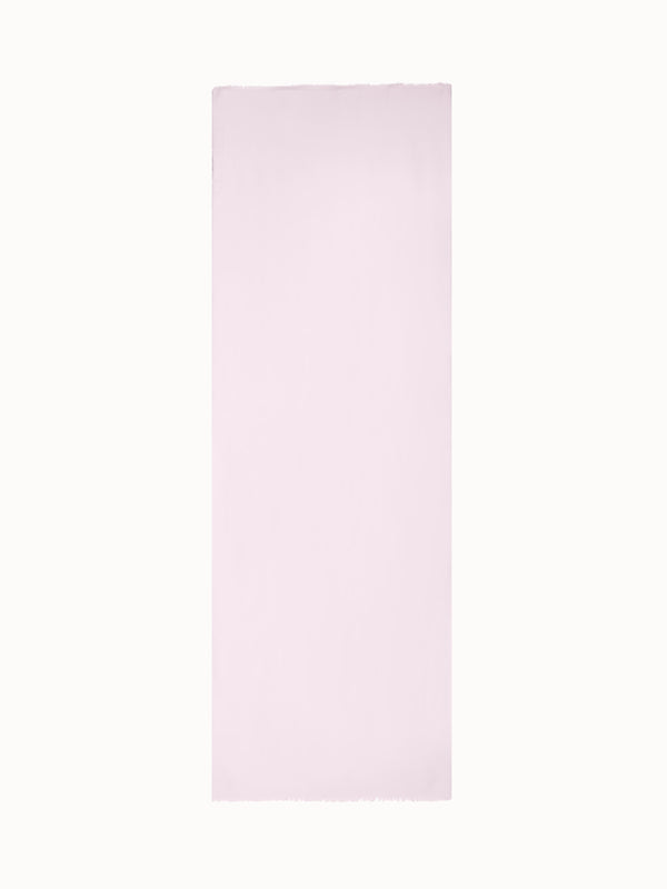 Fringed Cashmere Silk Scarf - pink