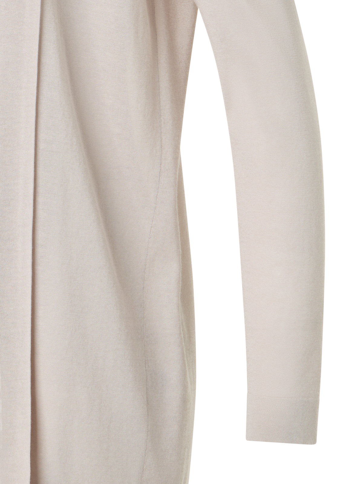 Designer シルクコットン ・ニットカーディガン - ベージュ