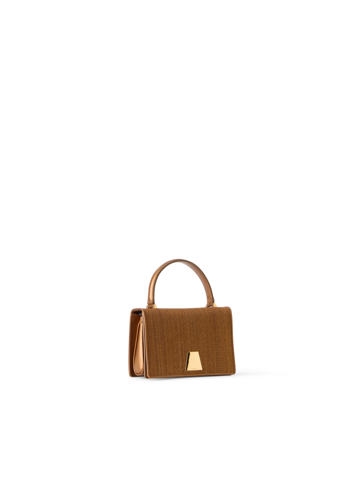 Designer アクリス アリス ミニ トップハンドル バッグ - ゴールド