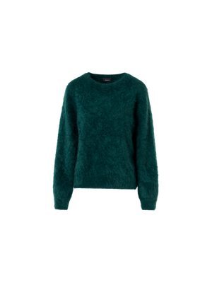Designer クラウドカシミヤ ニットプルオーバー - グリーン