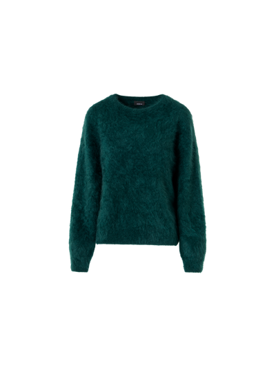 Designer クラウドカシミヤ ニットプルオーバー - グリーン