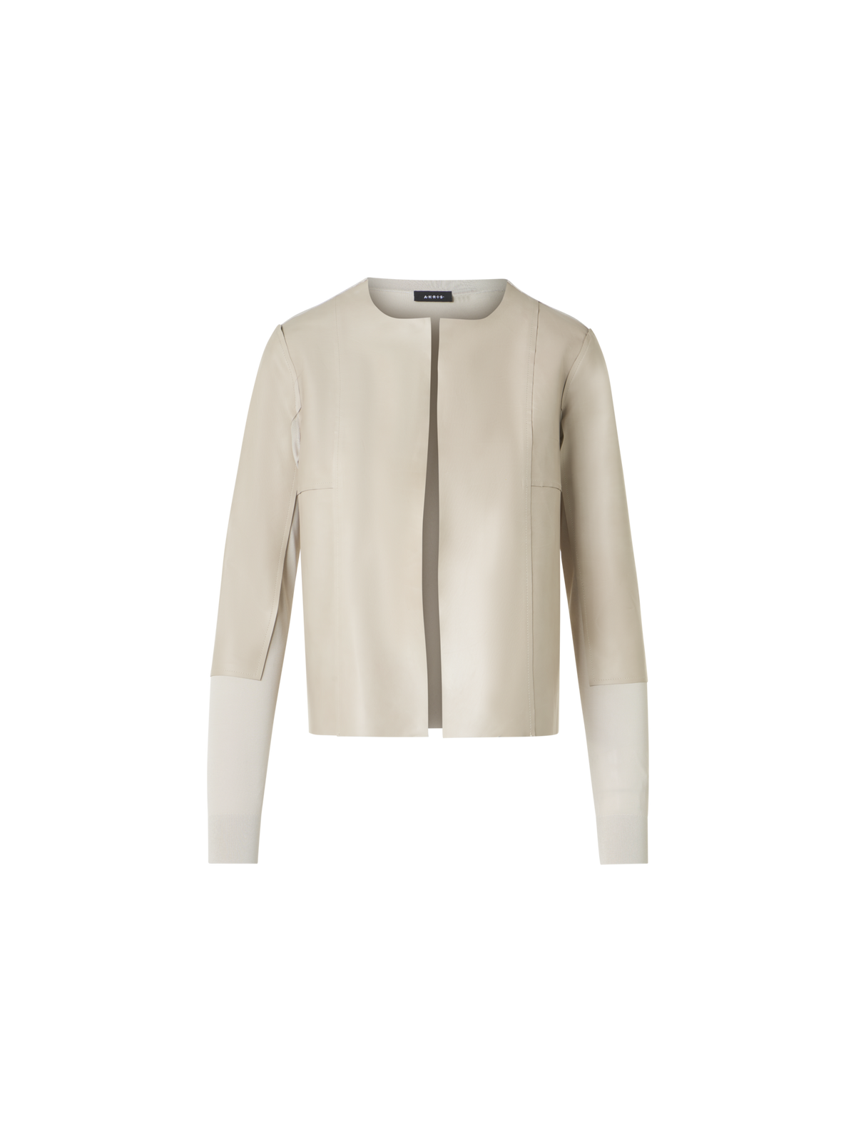 Designer ビスコース ・ニットカーディガン - ベージュ