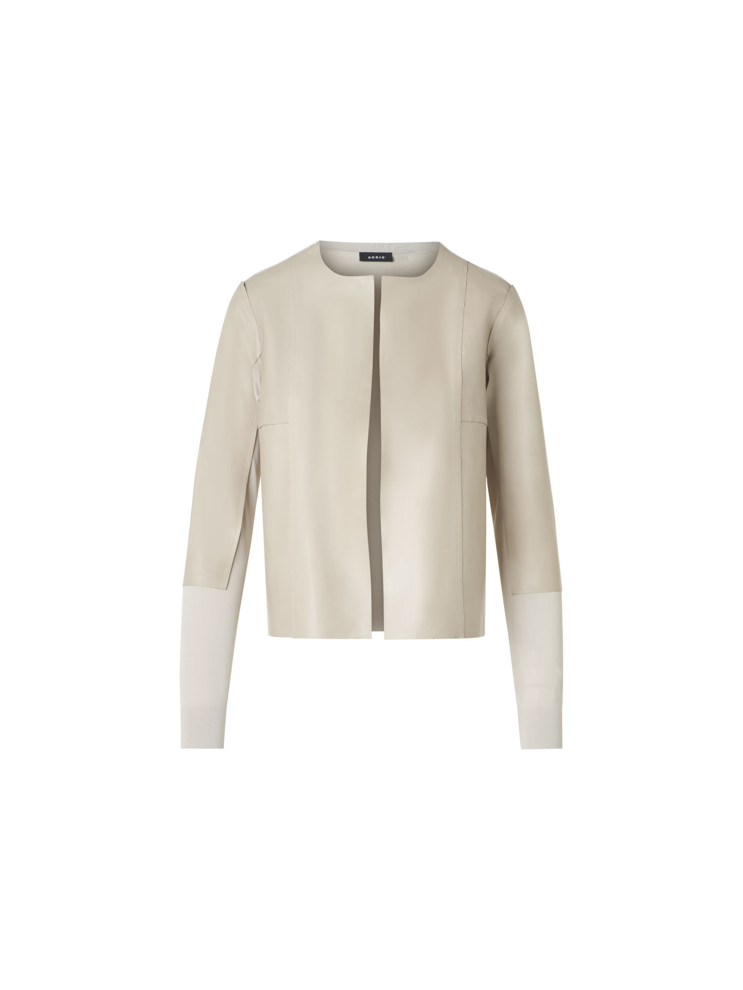Designer ビスコース ・ニットカーディガン - ベージュ