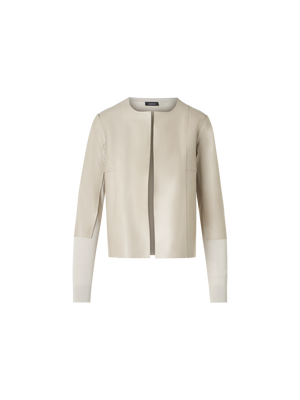 Designer ビスコース ・ニットカーディガン - ベージュ