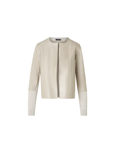 Designer ビスコース ・ニットカーディガン - ベージュ
