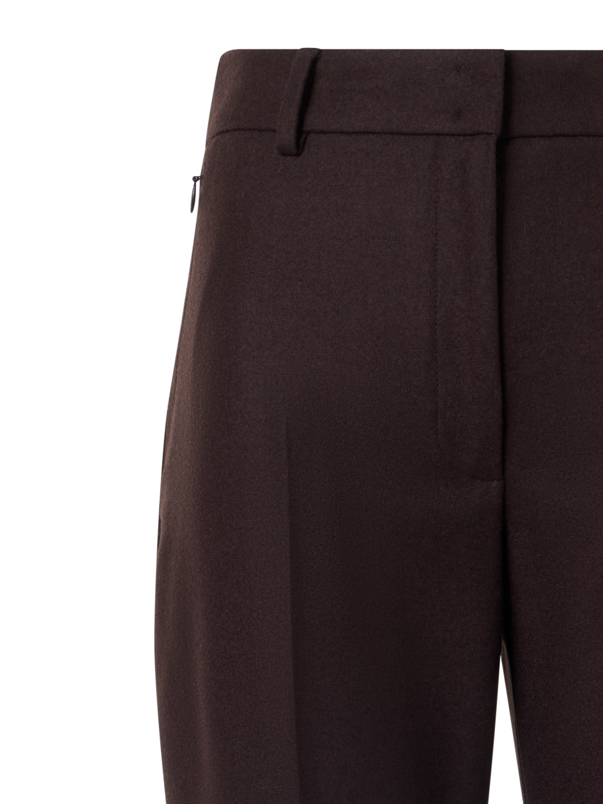Designer ウールストレッチフランネル パンツ The Marilyn Pants（マリリン・パンツ - ブラウン
