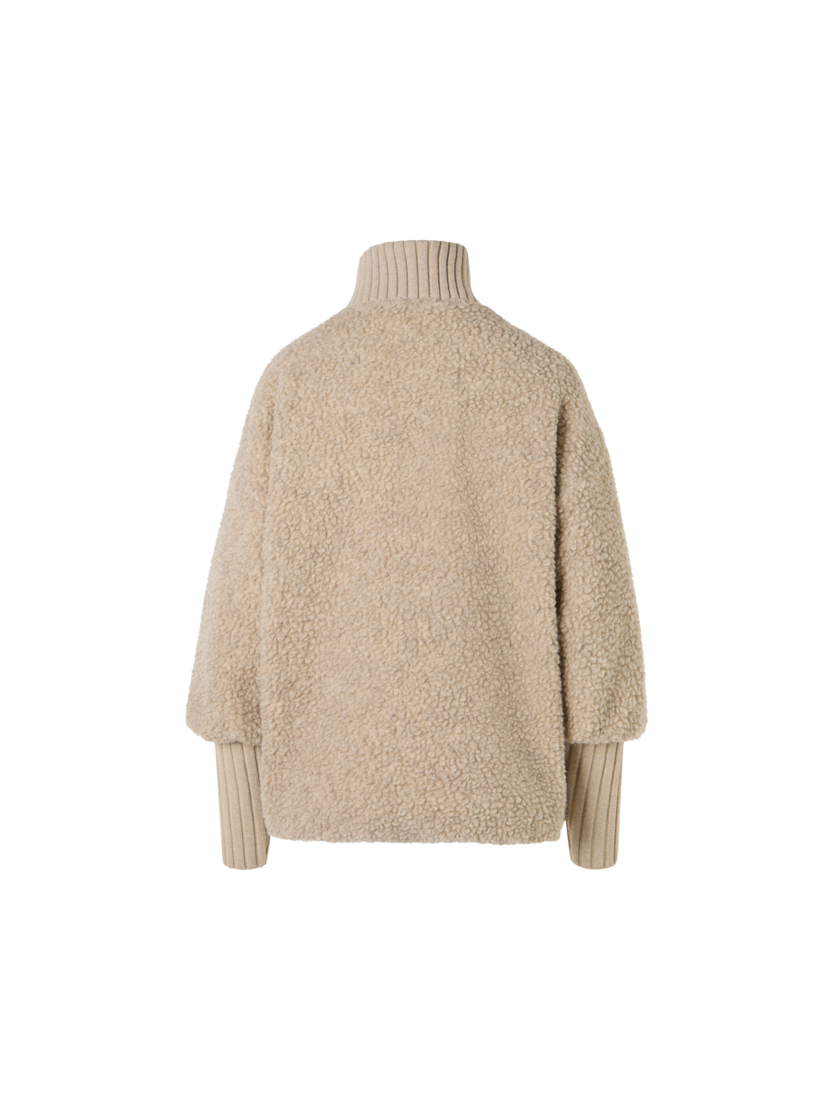Designer ウールブレンド コート - ベージュ