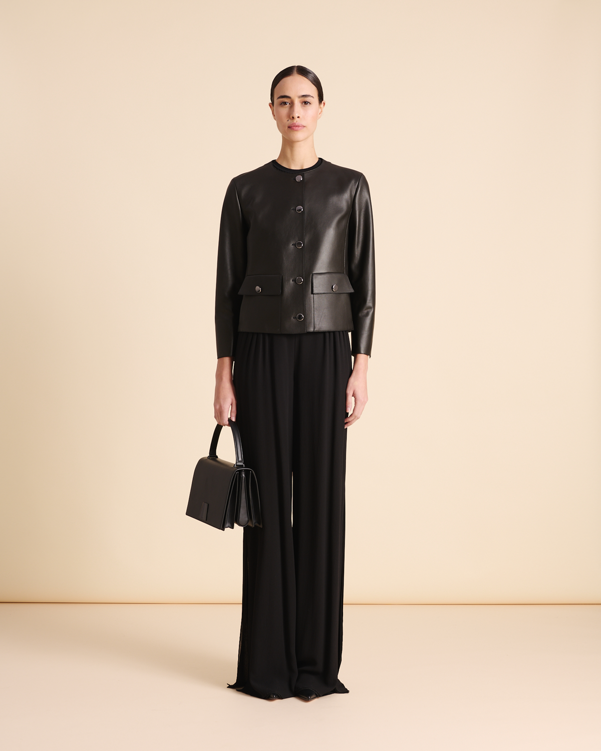 Designer シルクコットン ・ニットプルオーバー #editorial