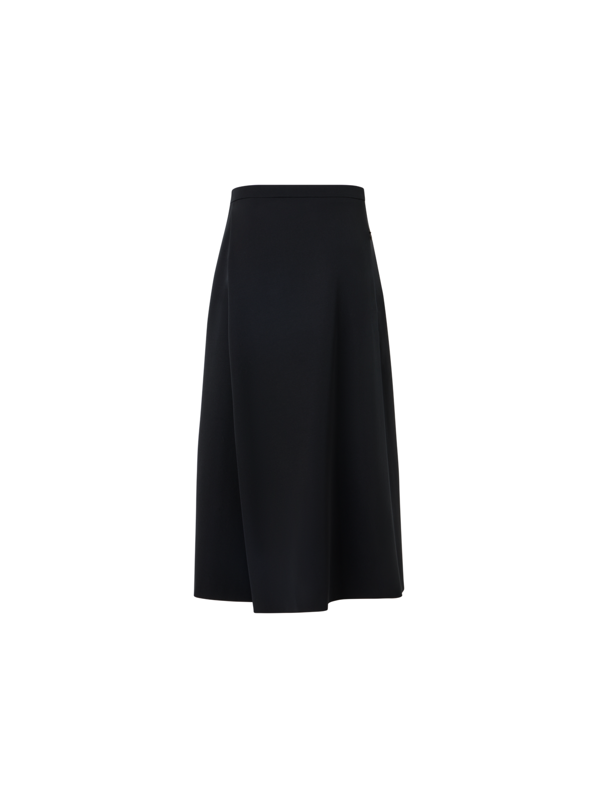 Designer ウールギャバジン スコート - ブラック