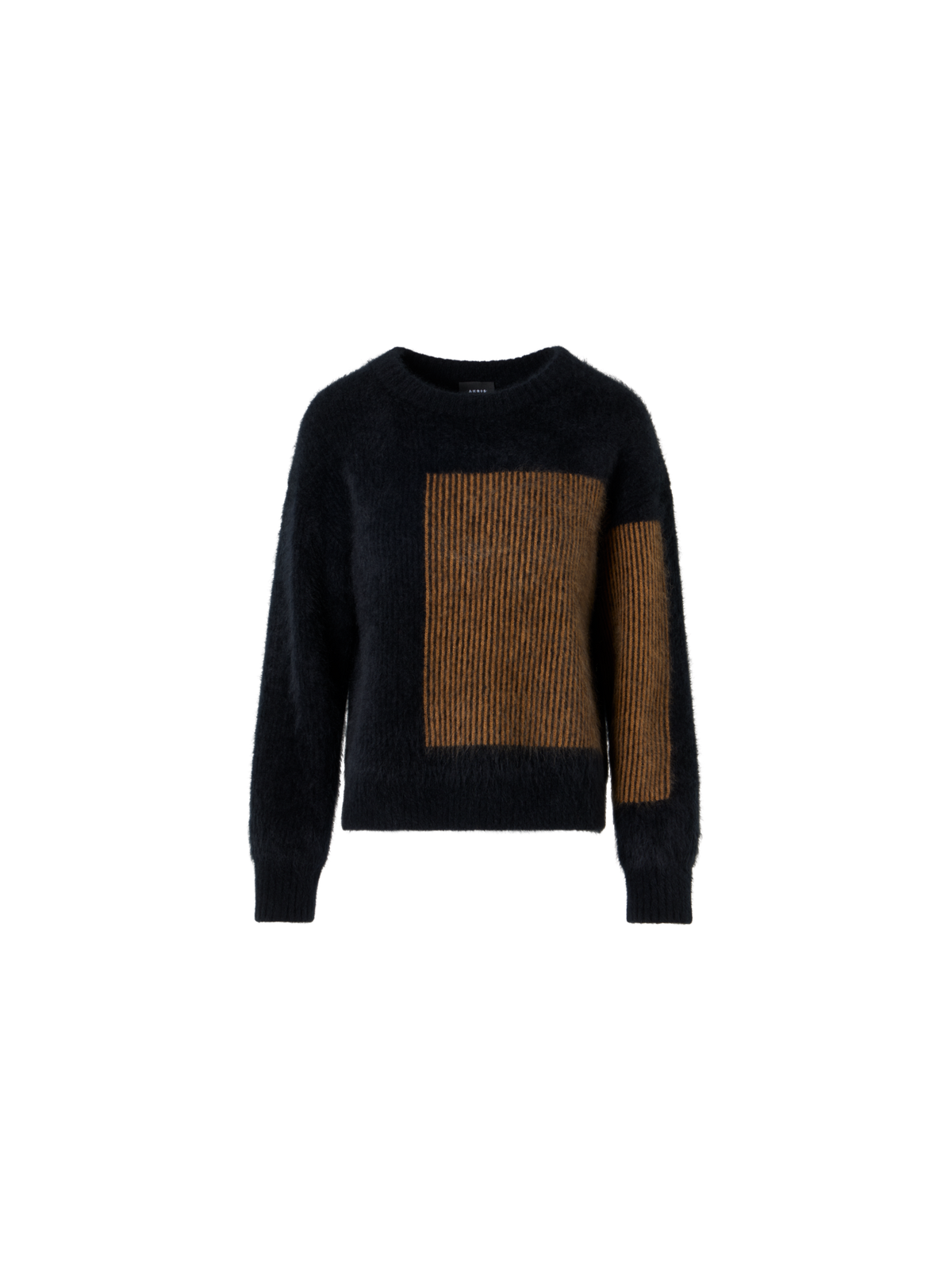 Designer クラウドカシミヤ ニットプルオーバー - ブラック - ブラウン