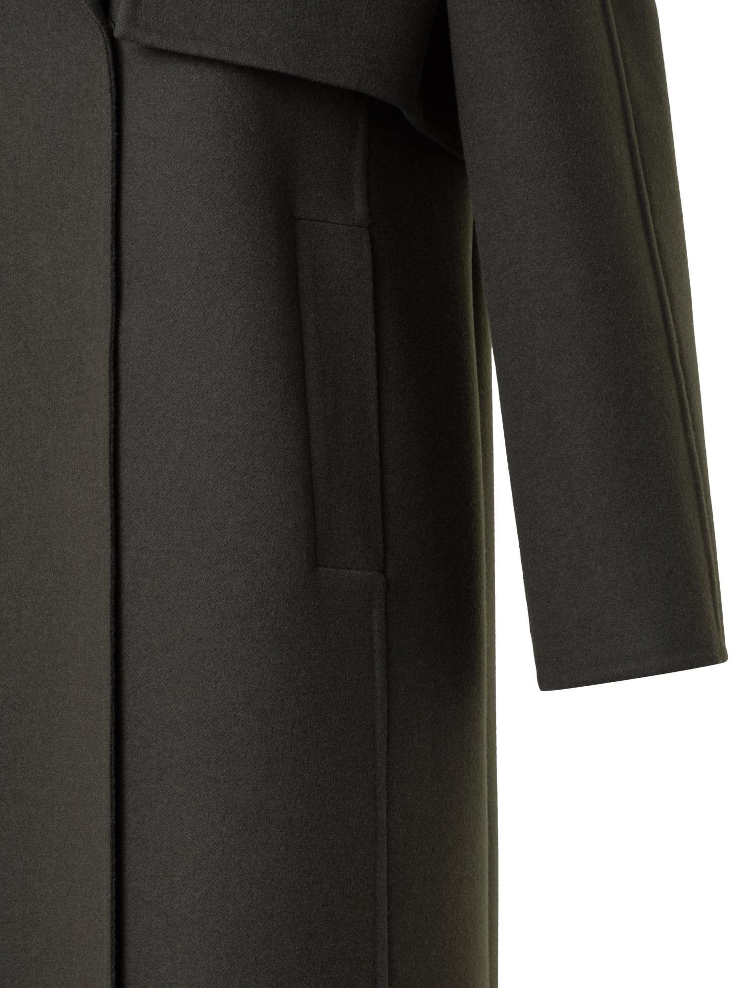 Designer ウールダブルフェイス・コート - エクリュ - ホワイト