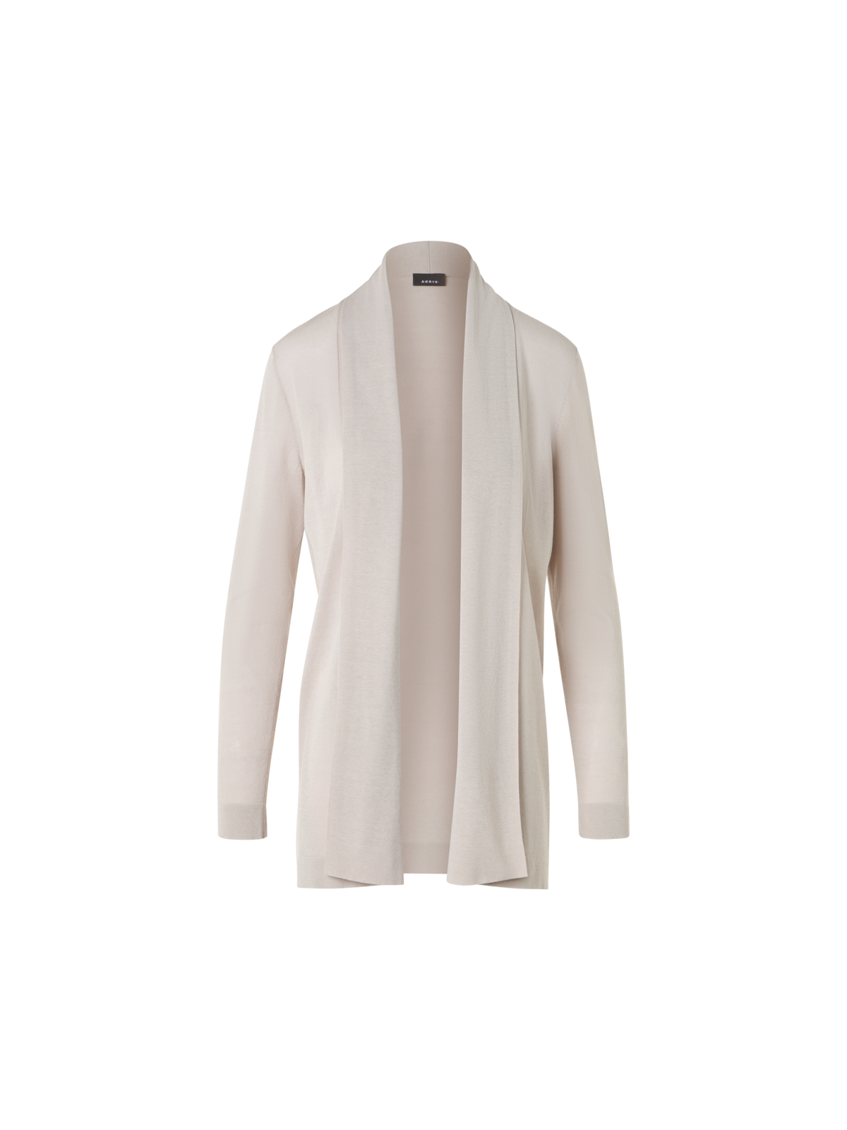 Designer シルクコットン ・ニットカーディガン - ベージュ