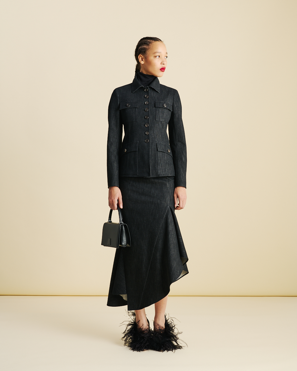 Designer コットンデニム ・ジャケット #editorial