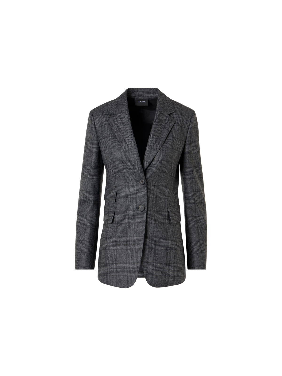 Designer ウールストレッチフランネル ジャケット The Arie Jacket（アリエ・ジャケット） - グレー - ブラック