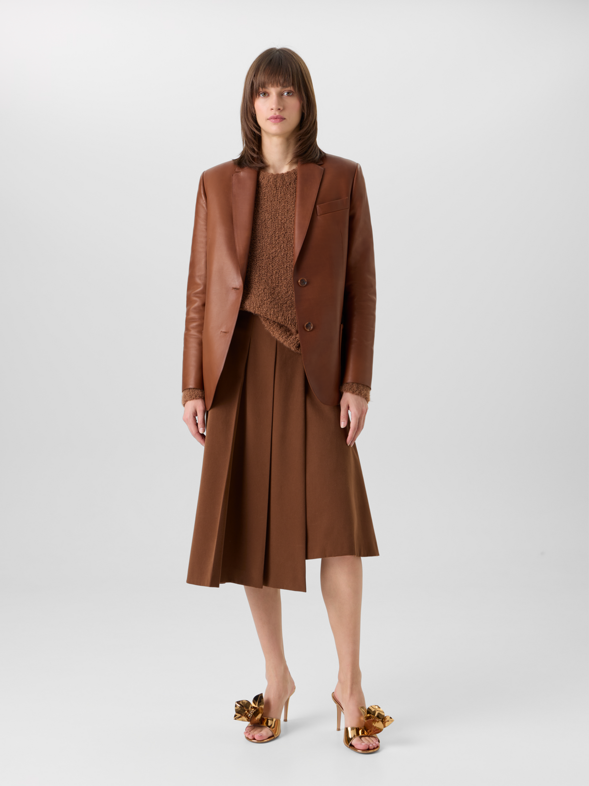 Designer ラムナッパレザー ジャケット The Kora Jacket（コーラ・ジャケット） - ブラウン #editorial