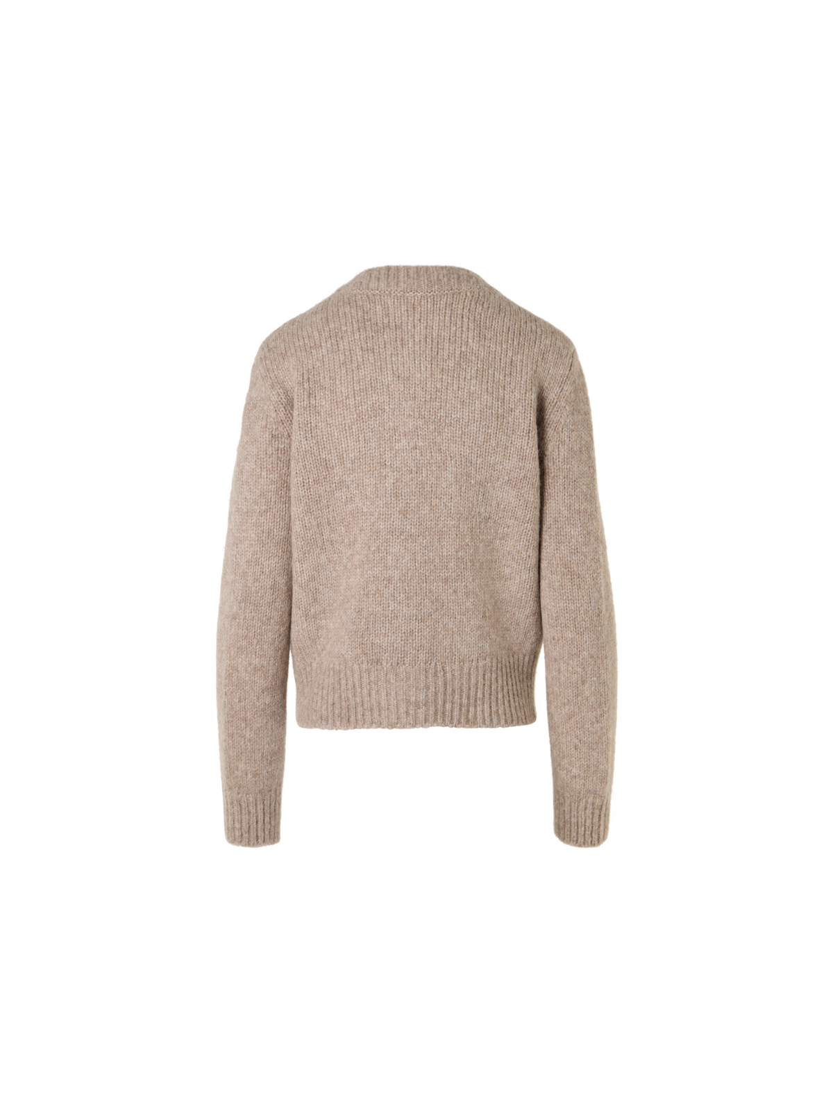 Designer アルパカ ニットカーディガン - ベージュ
