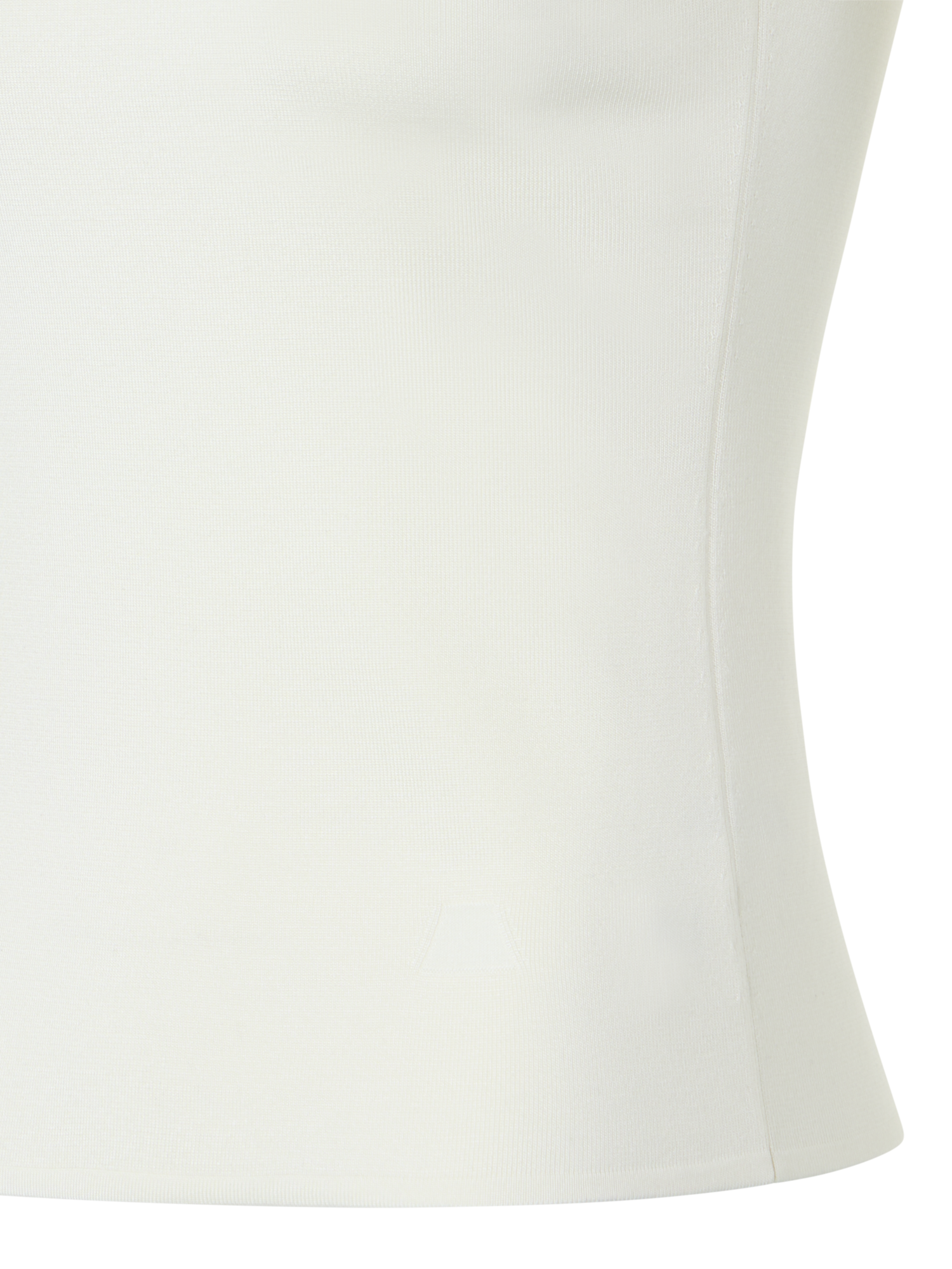 Designer シルクストレッチ ・ニットトップ - エクリュ