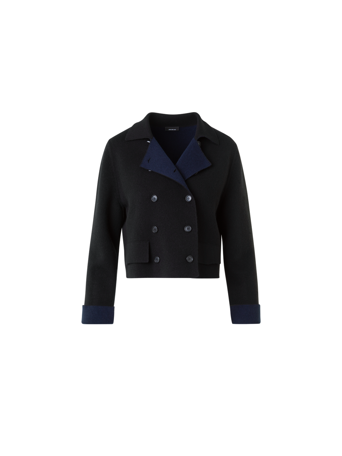 Designer カシミヤダブルフェイス ・ニットカーディガン