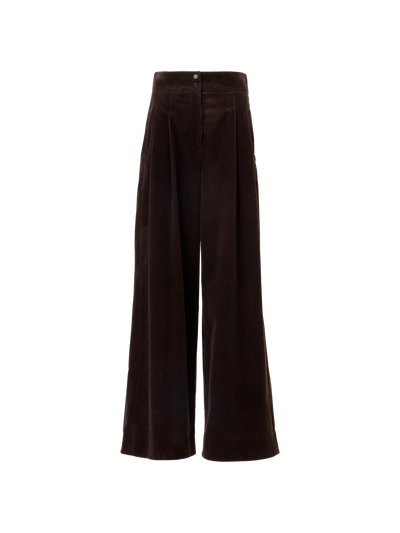 Designer コットンコーデュロイ パンツ The Florence Pants（フローレンス・パンツ） - ブラウン