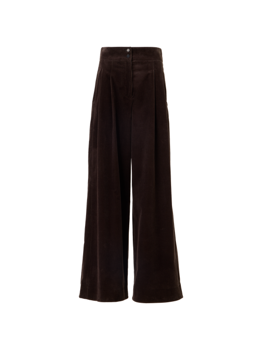 Designer コットンコーデュロイ パンツ The Florence Pants（フローレンス・パンツ） - ブラウン