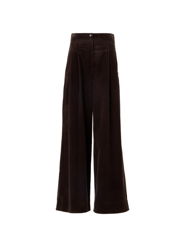Designer コットンコーデュロイ パンツ The Florence Pants（フローレンス・パンツ） - ブラウン