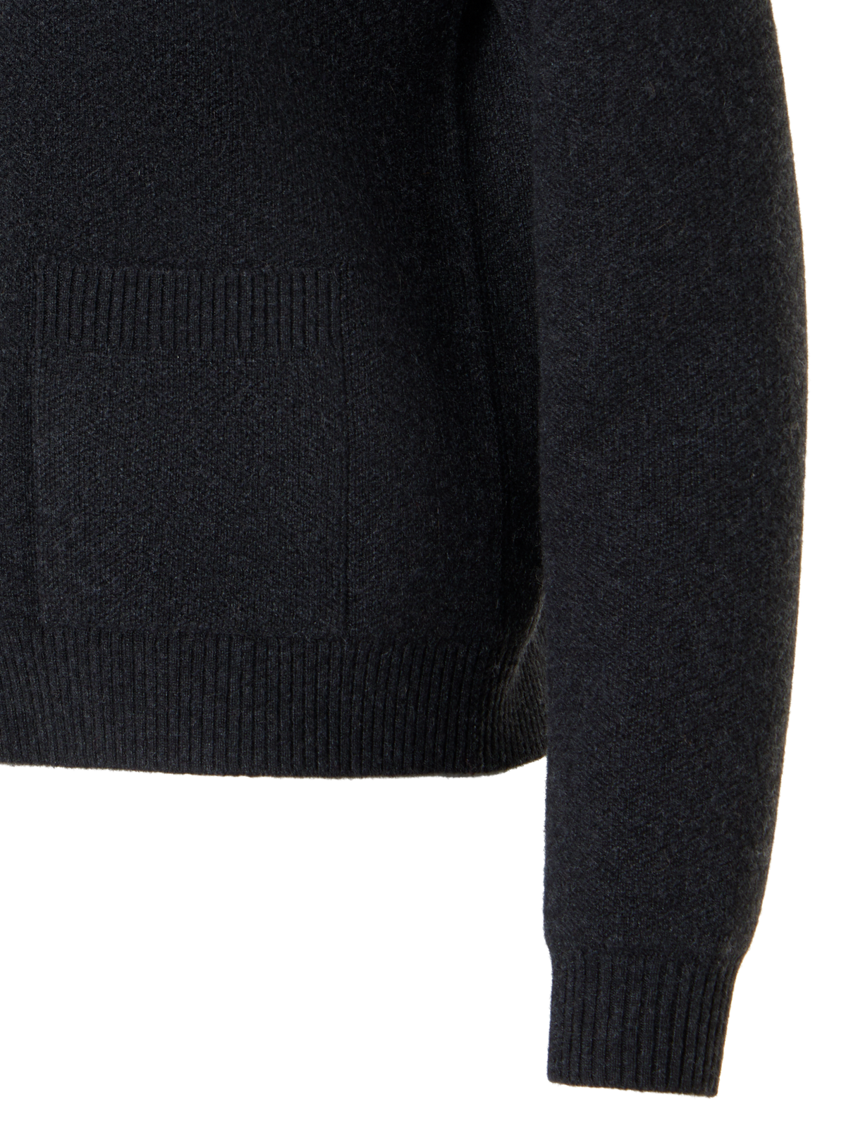 Designer カシミヤピケ ニットカーディガン - グレー