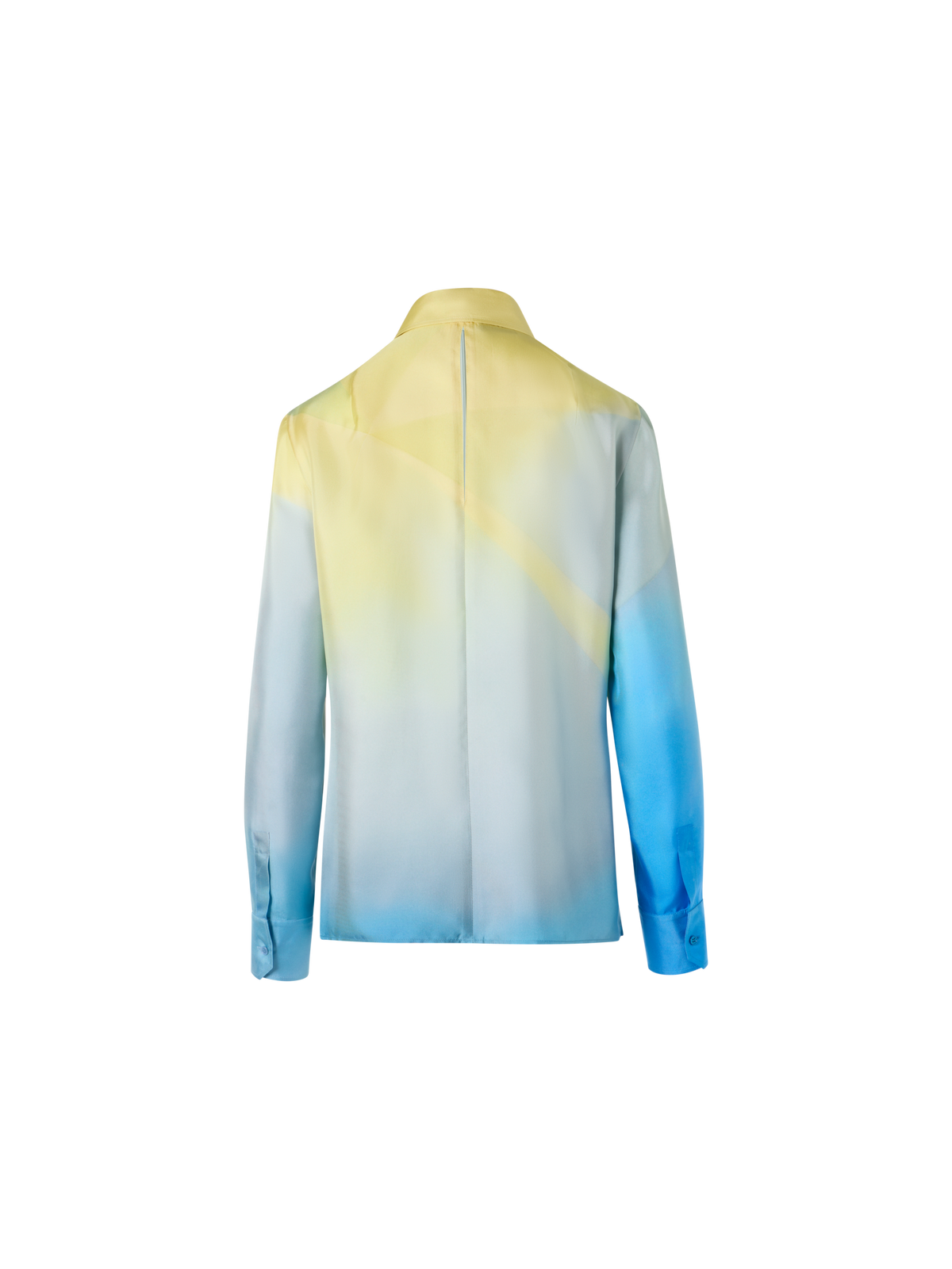 Designer シルクツイル ・ブラウス - ブルー