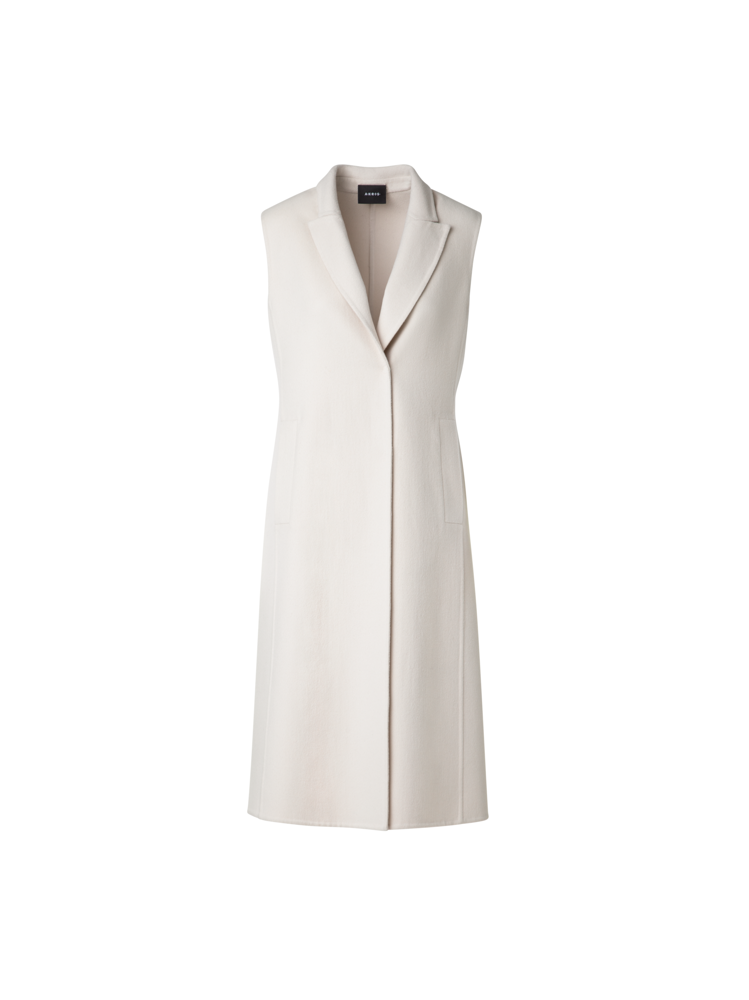 Designer ウールダブルフェイス・コート - エクリュ - ホワイト