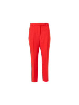 Designer ウールダブルフェイス ・パンツ - レッド