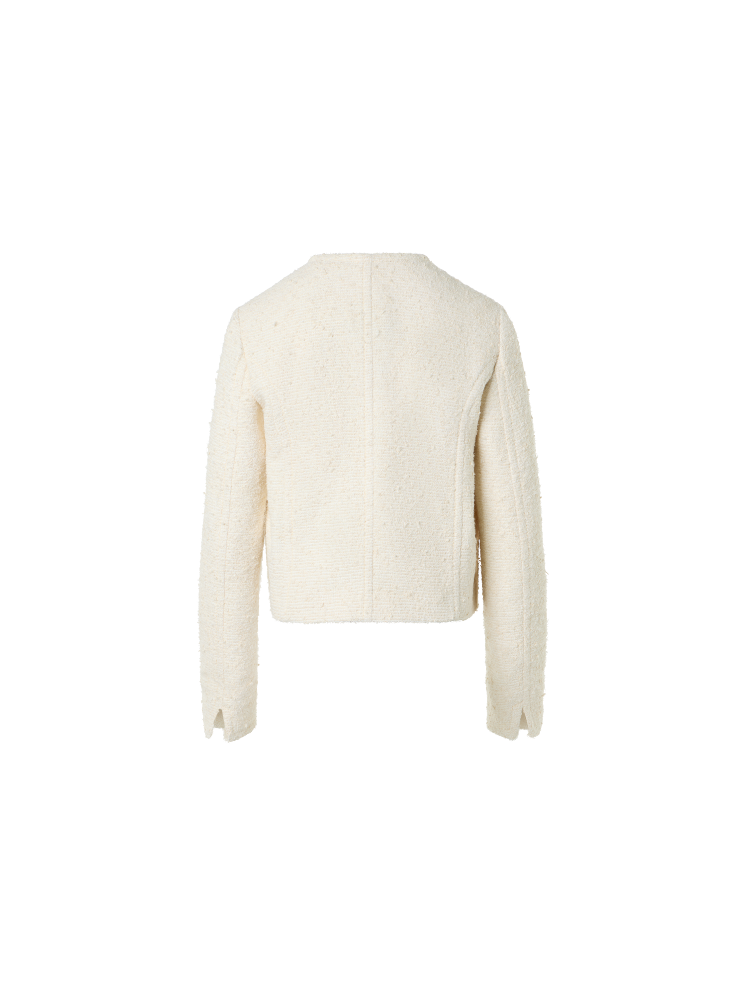 Designer コットンブレンドサマーブークレ ・ジャケット - エクリュ