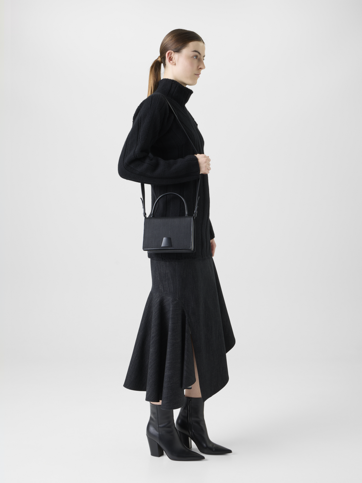 Designer コットンデニム ・スカート #editorial