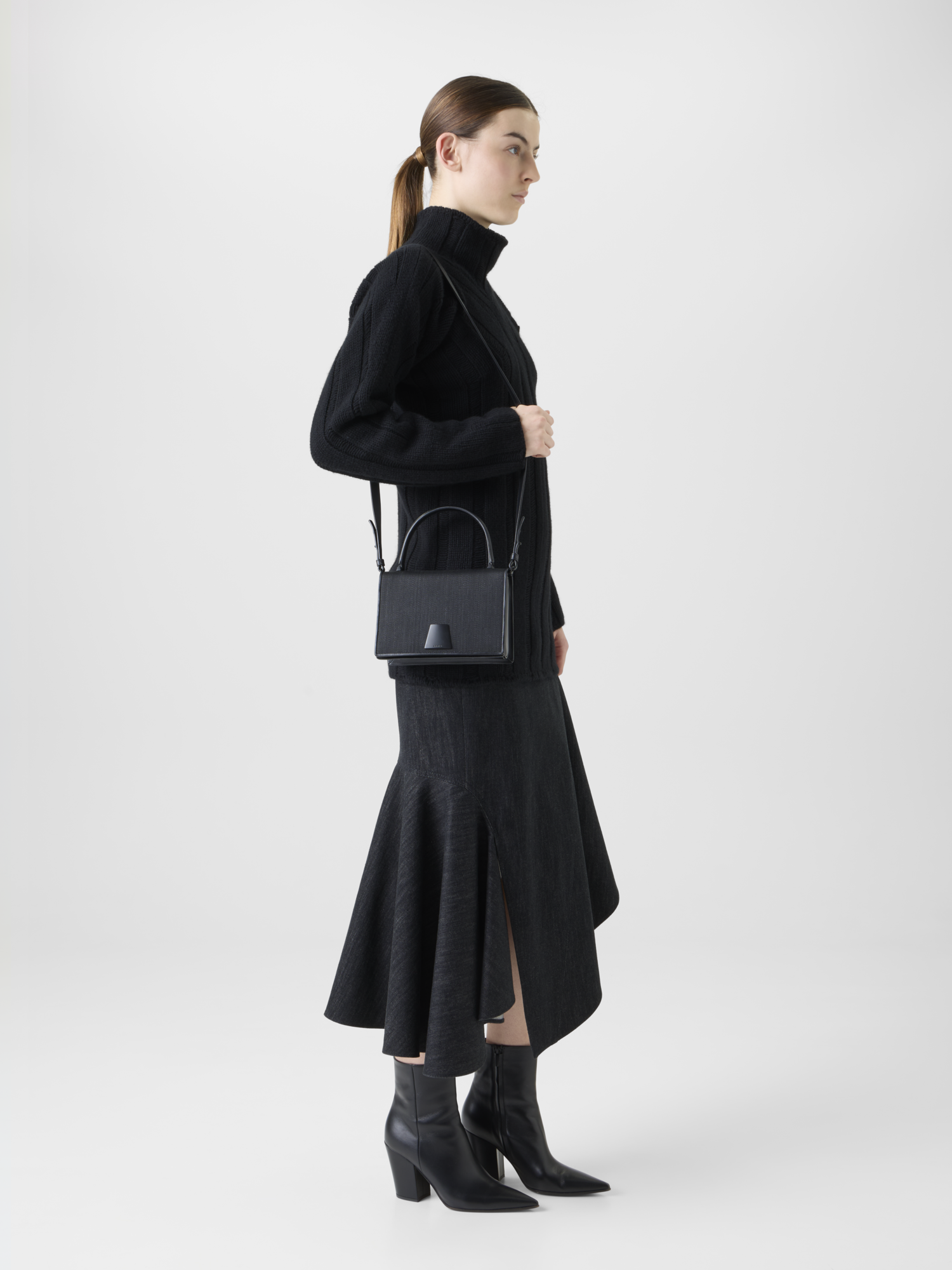 Designer コットンデニム ・スカート 
