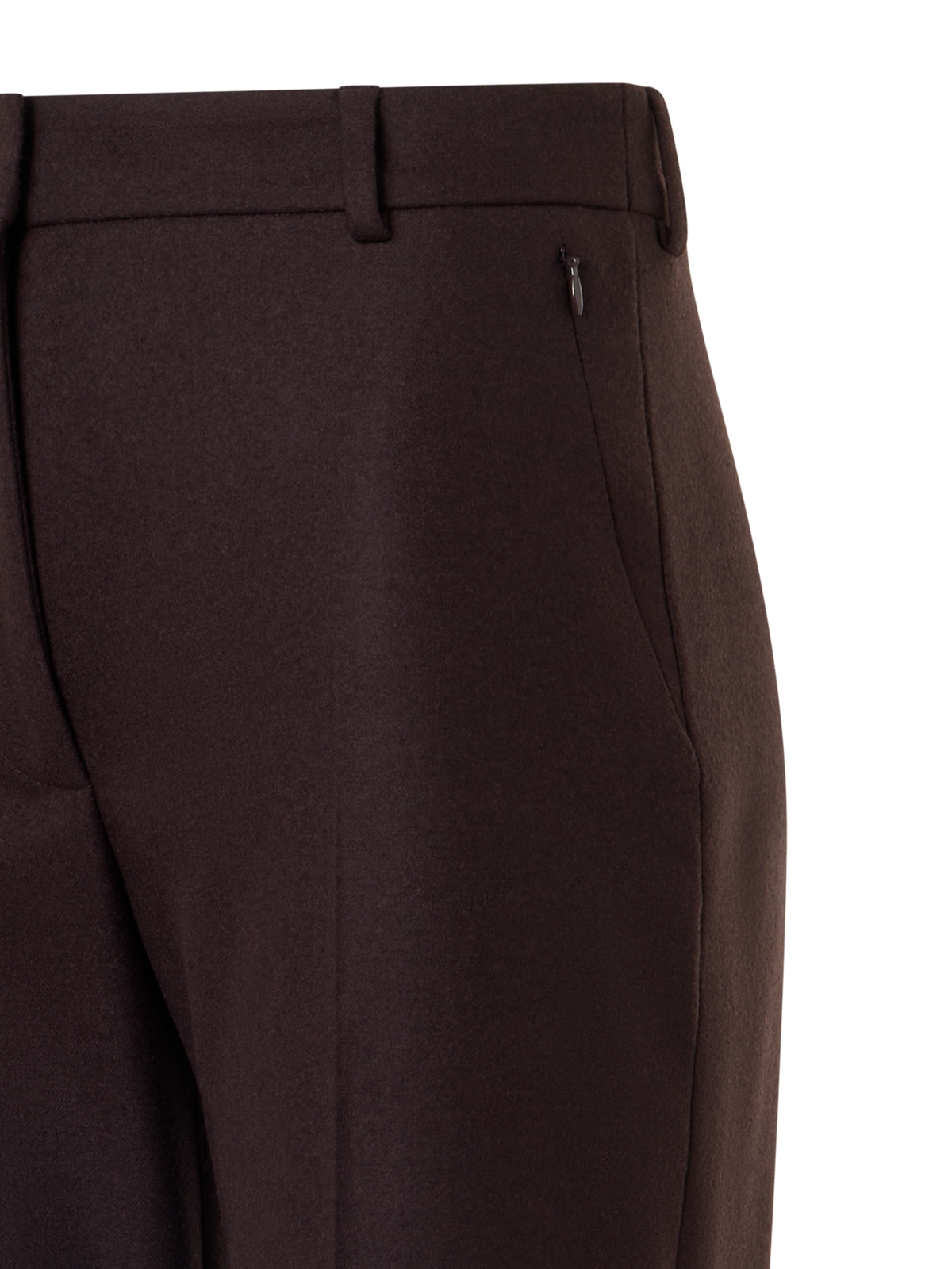 Designer ウールストレッチフランネル パンツ The Marilyn Pants（マリリン・パンツ - ブラウン